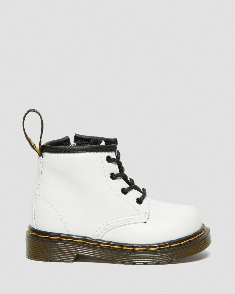 White Dr Martens Infant 1460 Leather Lace Up Boots (Romario) Boots | PS54-P7US