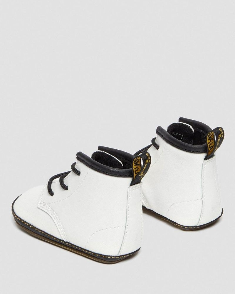 White Dr Martens Newborn 1460 Auburn Leather Booties (Mason Pu Split+Mason Nw Synthetic) Boots | QI04-W2QW