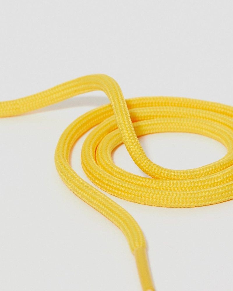 Yellow Dr Martens 26 Inch Round Shoe Laces (3-Eye) (Cotton) Shoe Laces | FY06-K3FV