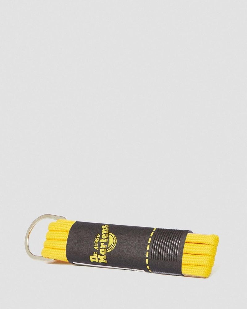 Yellow Dr Martens 26 Inch Round Shoe Laces (3-Eye) (Cotton) Shoe Laces | FY06-K3FV