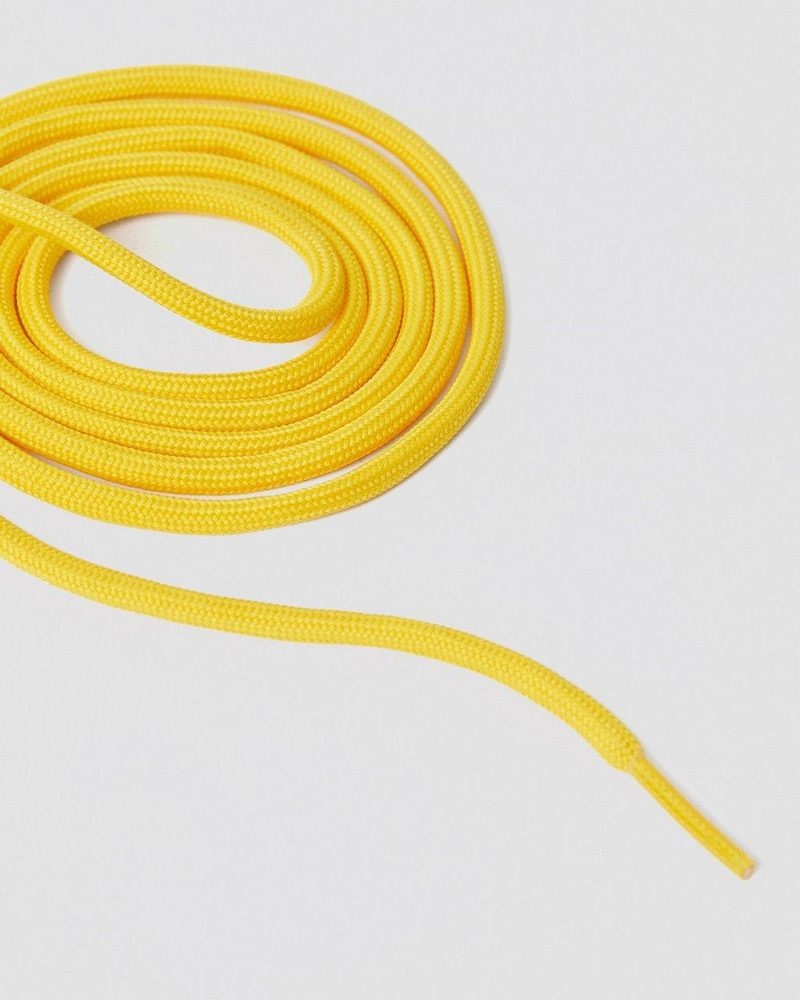 Yellow Dr Martens 55 Inch Round Shoe Laces (8-10 Eye) (Polyester) Shoe Laces | VE46-O8GL