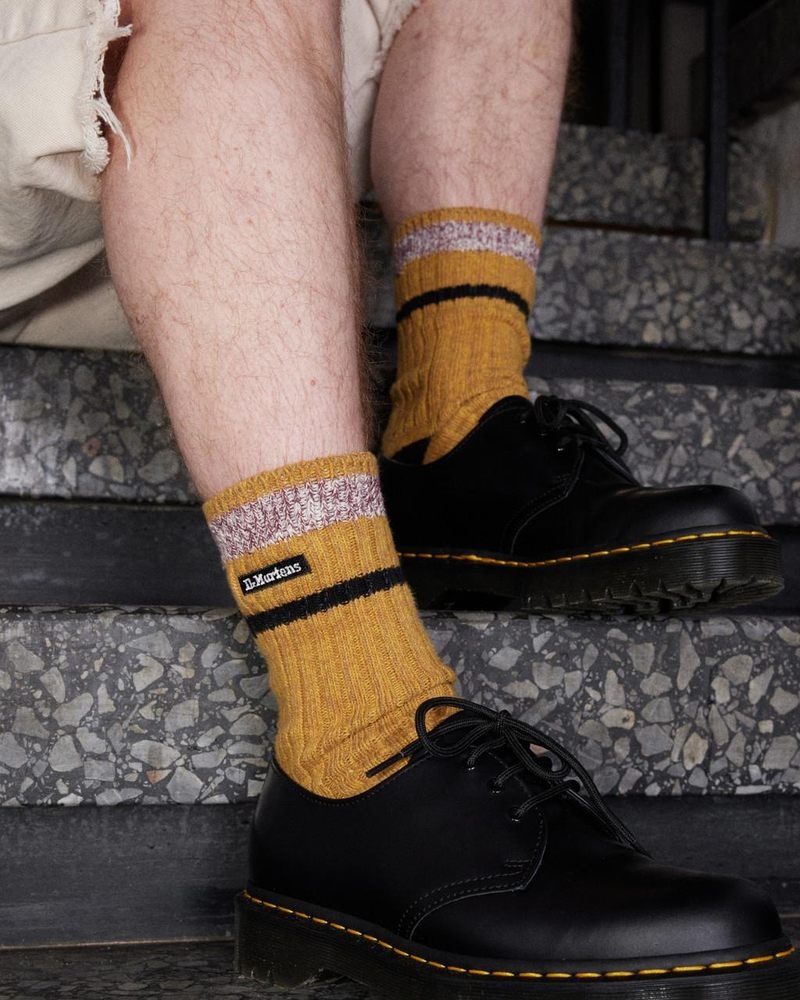 Yellow Dr Martens Marl Organic Socks (Cotton Blend) Socks | RN79-A2ZB