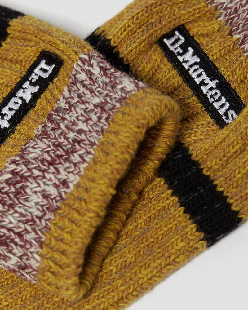 Yellow Dr Martens Marl Organic Socks (Cotton Blend) Socks | RN79-A2ZB