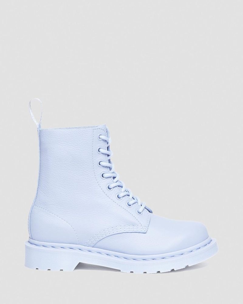 Zen Blue Dr Martens 1460 Pascal - Mono Lace Up Boots (Virginia) Boots | EB65-E0RC